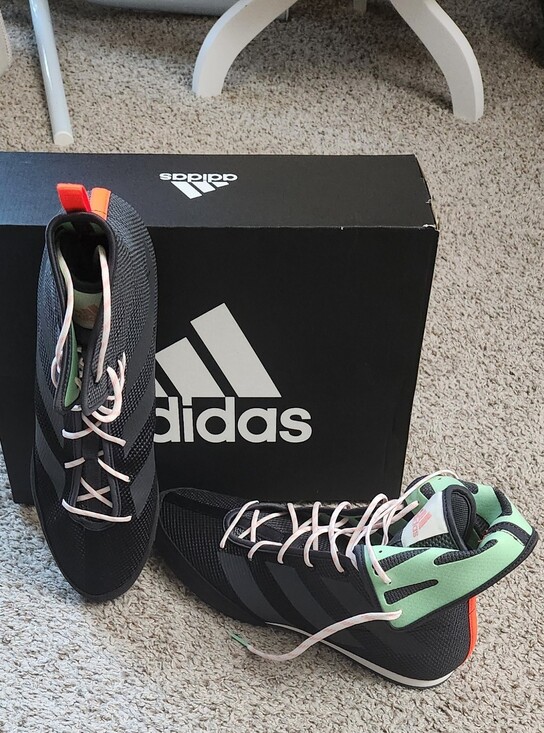 adidas Other - Adidas Box Hog 3 Boxing Shoes - Black, Grey -- Brand NEW